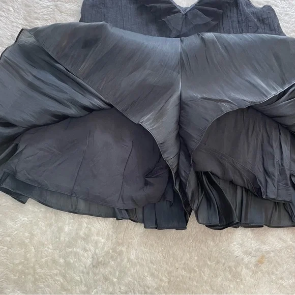 Free People Do a Twirl tiered ruffle halter backless mini skirt romper - Picture 6 of 14